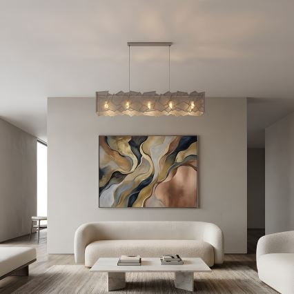 Pendelleuchte an Kabel CAMO 5xE27/15W/230V beige