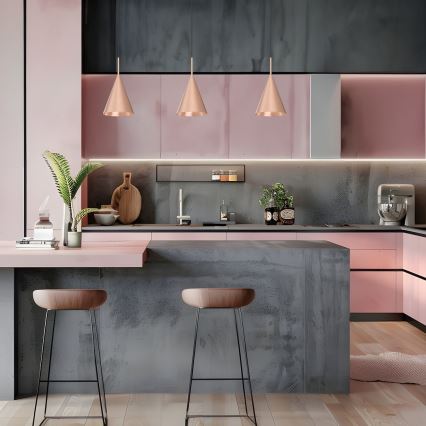 Pendelleuchte an Kabel CAPITAL, 1xGX53/15W/230V, Ø 17 cm, Roségold