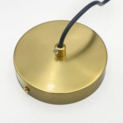 Pendelleuchte an Kabel CRISTAL 1xE14/15W/230V Messing/rauchschwarz