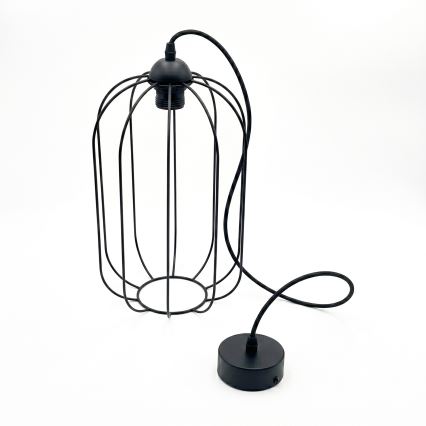 Pendelleuchte an Kabel DESTELLO, 1x E27/15W/230V, Ø 21 cm, schwarz