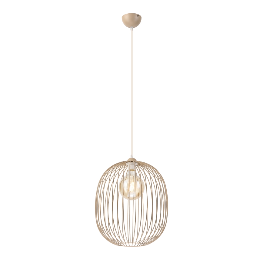 Pendelleuchte an Kabel DESTELLO 1xE27/15W/230V Ø 33 cm beige