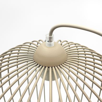 Pendelleuchte an Kabel DESTELLO 1xE27/15W/230V Ø 33 cm beige