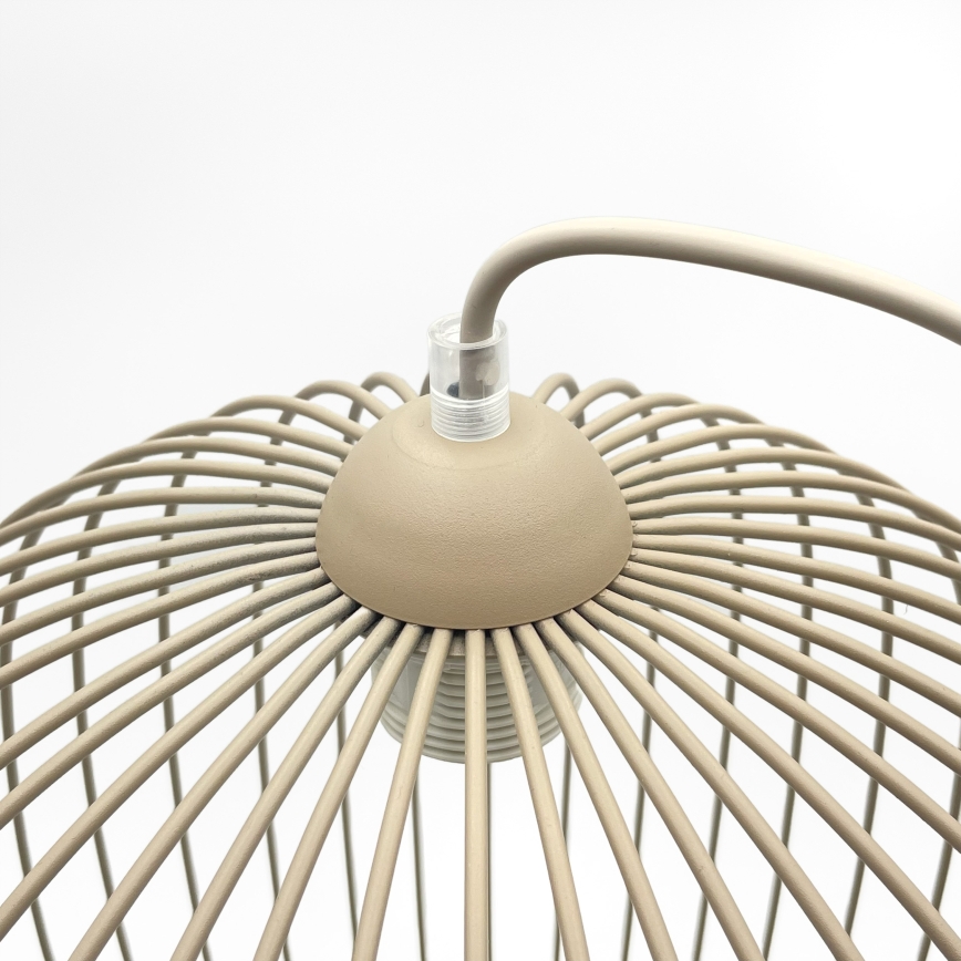 Pendelleuchte an Kabel DESTELLO 1xE27/15W/230V Ø 33 cm beige