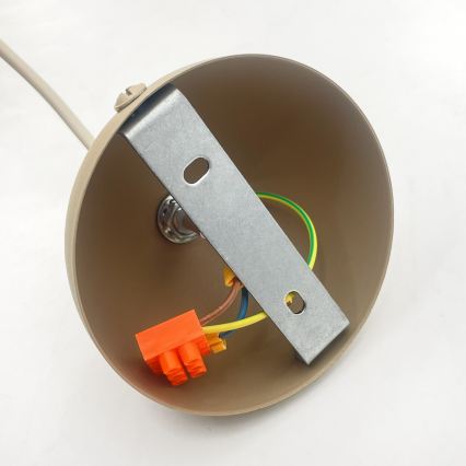 Pendelleuchte an Kabel DESTELLO 1xE27/15W/230V Ø 33 cm beige