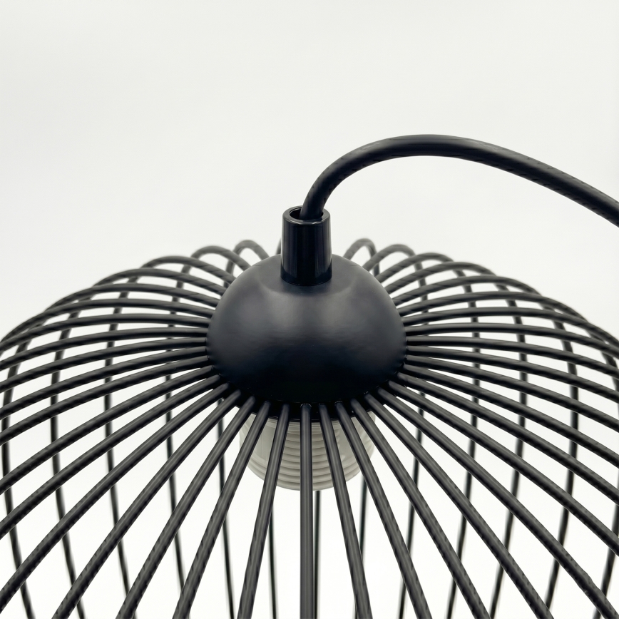 Pendelleuchte an Kabel DESTELLO 1xE27/15W/230V Ø 33 cm schwarz