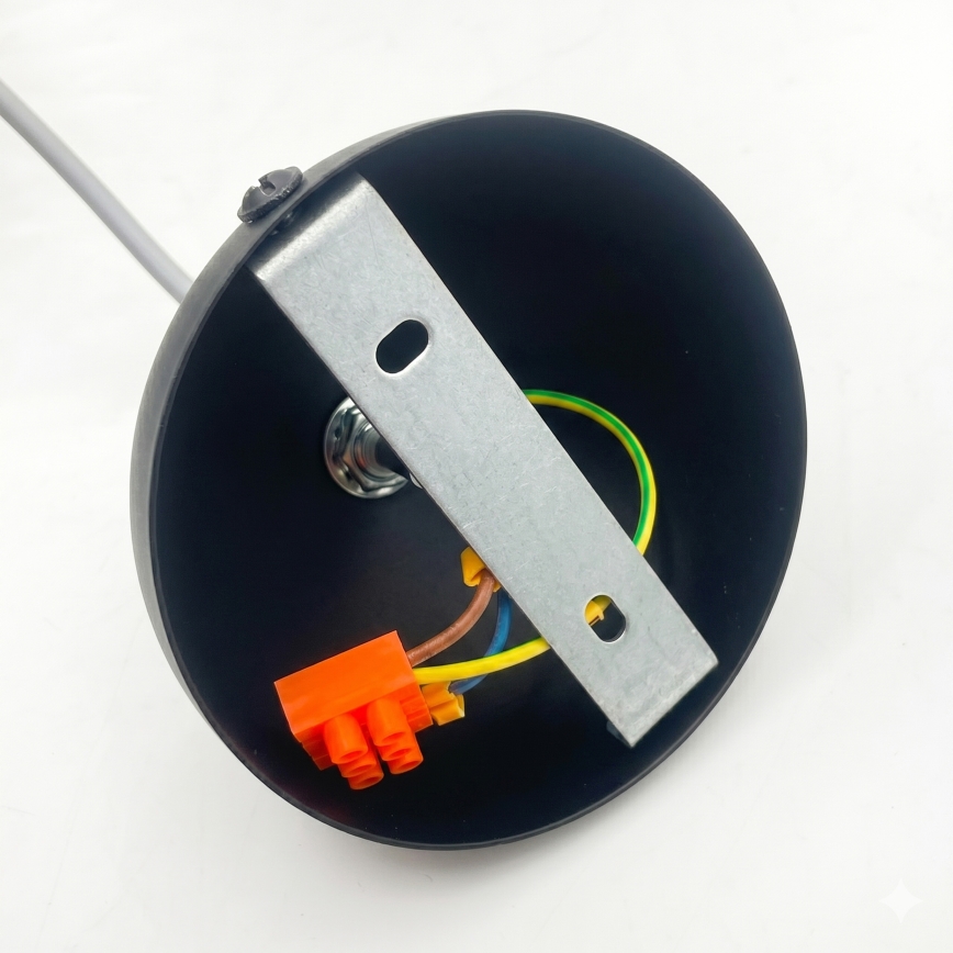 Pendelleuchte an Kabel DESTELLO 1xE27/15W/230V Ø 33 cm schwarz