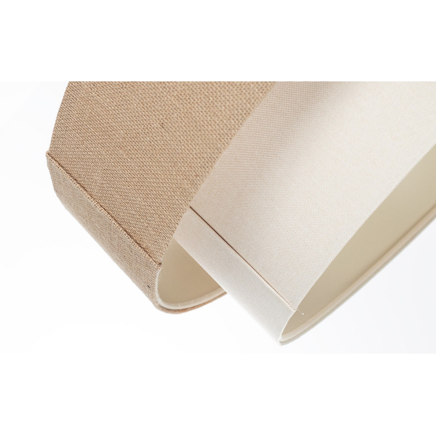 Pendelleuchte an Kabel DUO 1xE27/60W/230V Ø 50 cm beige/creme