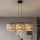 Pendelleuchte an Kabel ECO 3xE27/15W/230V beige/Rattan