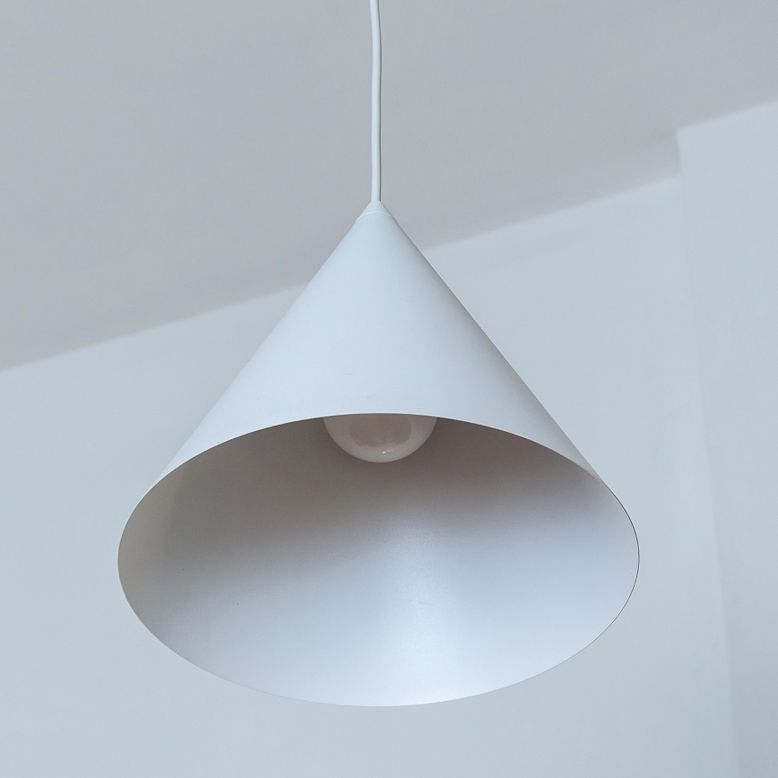 Pendelleuchte an Kabel ETNA II 1xE27/15W/230V Ø 25 cm weiß