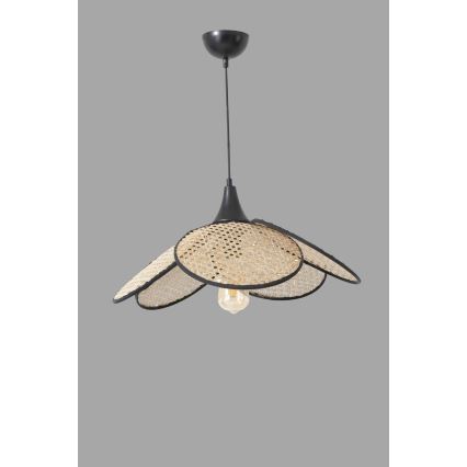 Pendelleuchte an Kabel FUME 1xE27/40W/230V Ø 45 cm schwarz/beige
