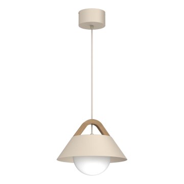 Pendelleuchte an Kabel FUNDA 1xE27/15W/230V beige