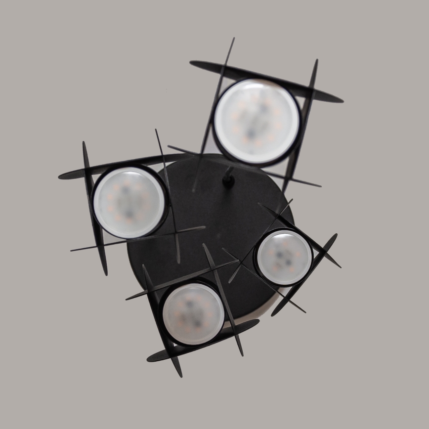 Pendelleuchte an Kabel GAMBIT 4xGU10/10W/230V schwarz