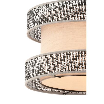 Pendelleuchte an Kabel HALO 1xE27/60W/230V beige/grau