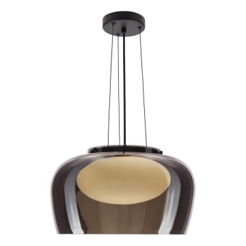 Pendelleuchte an Kabel INSIEME 1xGX53/10W/230V Ø 38 cm rauchschwarz