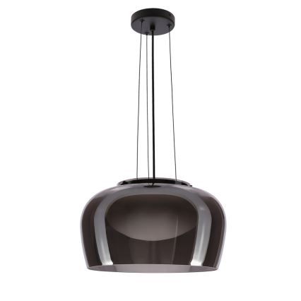 Pendelleuchte an Kabel INSIEME 1xGX53/10W/230V Ø 38 cm rauchschwarz