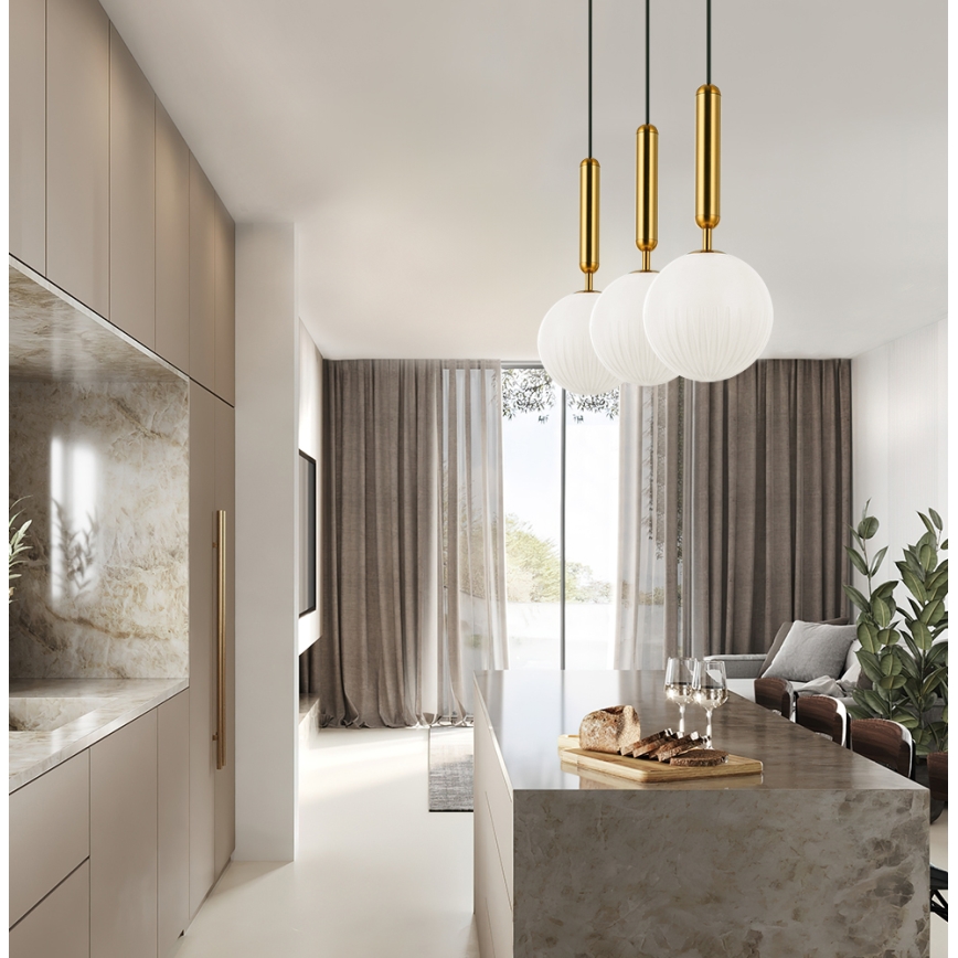 Pendelleuchte an Kabel JOLIN 1xG9/5W/230V goldfarben