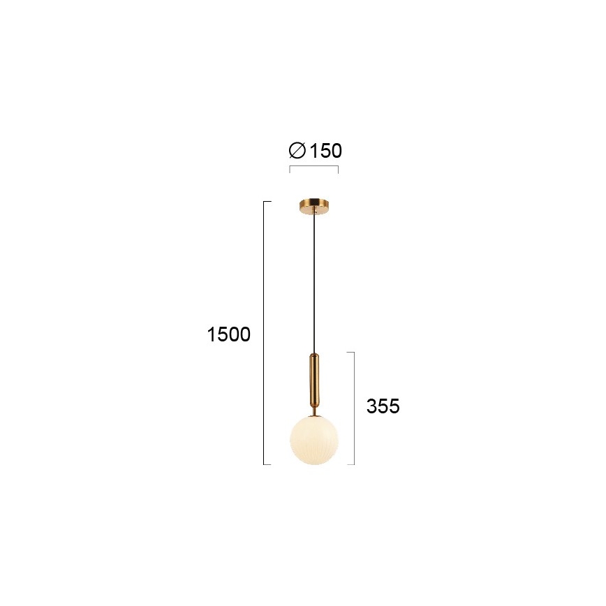 Pendelleuchte an Kabel JOLIN 1xG9/5W/230V goldfarben