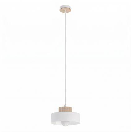 Pendelleuchte an Kabel KIVI 1xE27/15W/230V weiß