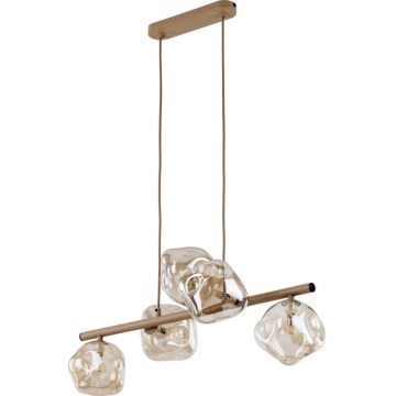 Pendelleuchte an Kabel LAVA 5xG9/8W/230V beige/rauchfarben beige