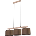 Pendelleuchte an Kabel MERCEDES 3xE27/40W/230V braun/Eiche