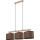 Pendelleuchte an Kabel MERCEDES 3xE27/40W/230V braun/Eiche