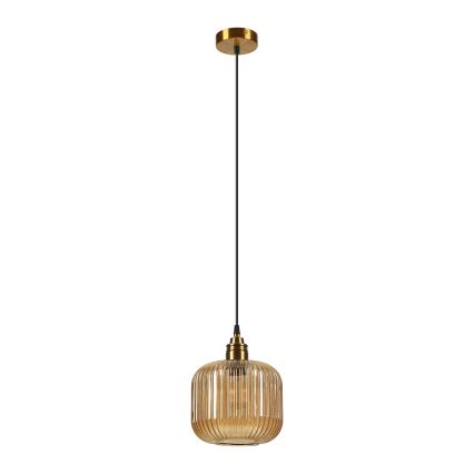 Pendelleuchte an Kabel MILOU 1xE27/15W/230V gold/rauchbeige