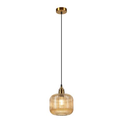 Pendelleuchte an Kabel MILOU 1xE27/15W/230V gold/rauchbeige