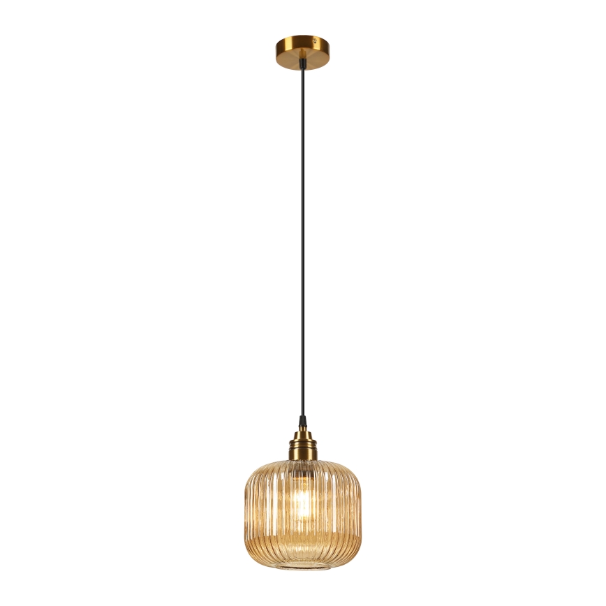 Pendelleuchte an Kabel MILOU 1xE27/15W/230V gold/rauchbeige