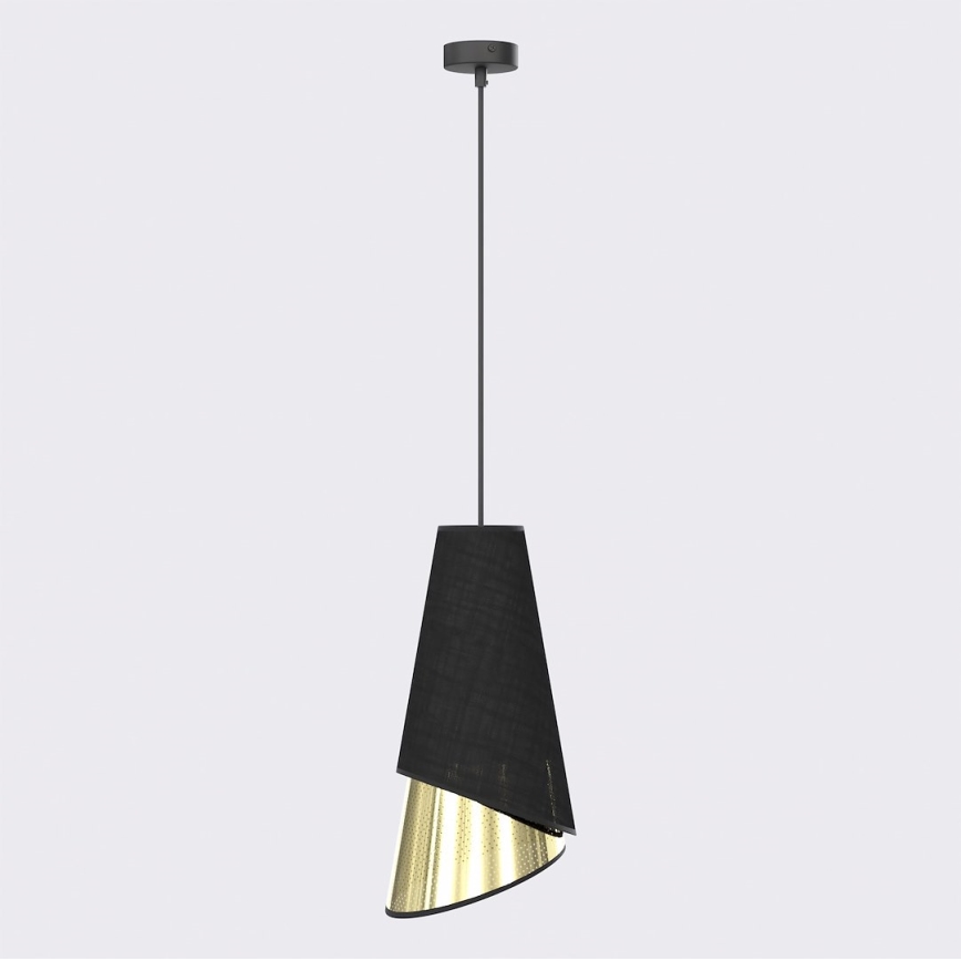 Pendelleuchte an Kabel MODA 1xE27/15W/230V schwarz/gold