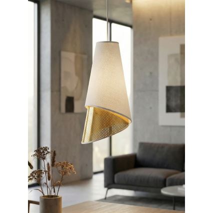 Pendelleuchte an Kabel MODA 1xE27/15W/230V weiß/gold