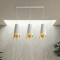 Pendelleuchte an Kabel MODA 3xE27/15W/230V weiß/gold
