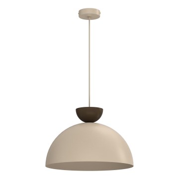 Pendelleuchte an Kabel NEVIS 1xE27/15W/230V Ø 38 cm beige