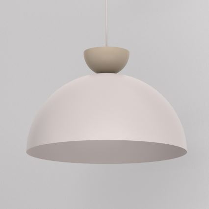 Pendelleuchte an Kabel NEVIS 1xE27/15W/230V Ø 50 cm cremefarben
