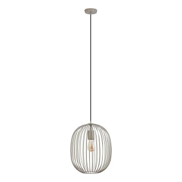 Pendelleuchte an Kabel OVELLA 1xE27/15W/230V Ø 34 cm grau