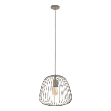 Pendelleuchte an Kabel OVELLA 1xE27/15W/230V Ø 36 cm grau