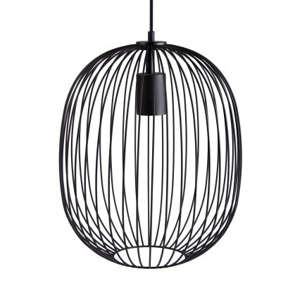 Pendelleuchte an Kabel OVELLA 1xE27/15W/230V Ø34 cm schwarz