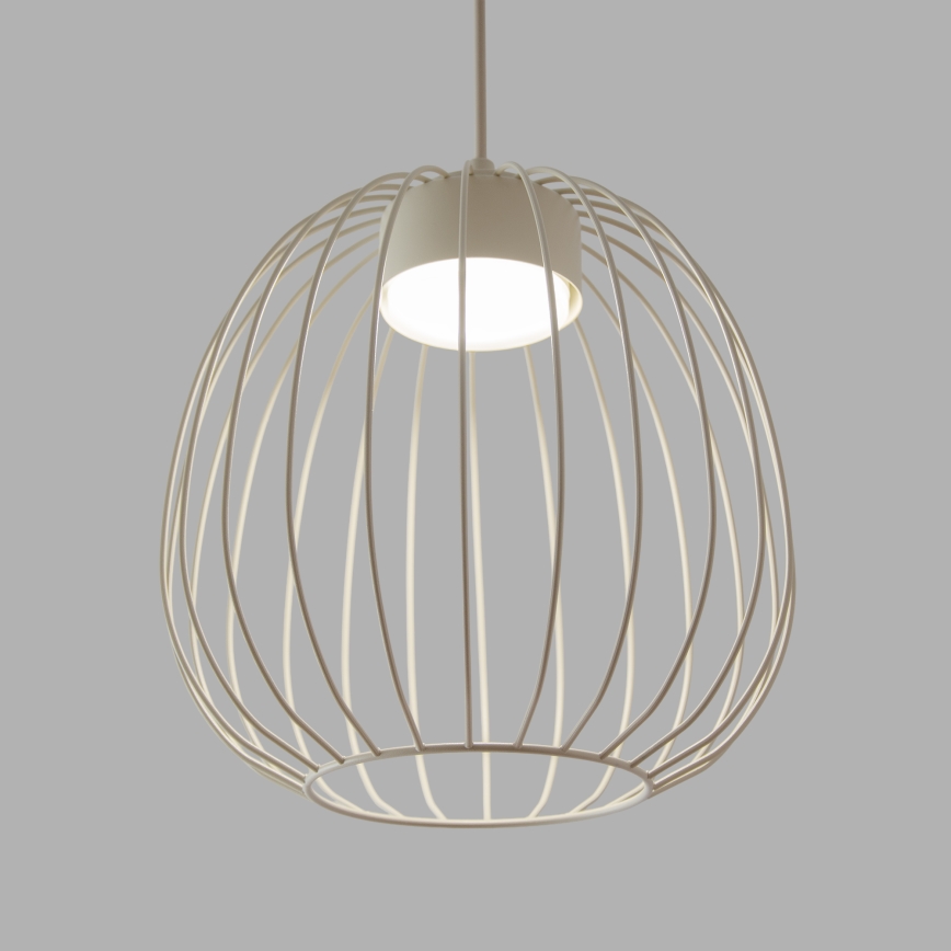 Pendelleuchte an Kabel OVELLA 1xGX53/10W/230V Ø 25 cm cremefarben