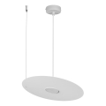 Pendelleuchte an Kabel PIATTO 1xGX53/15W/230V Ø 35 cm weiß