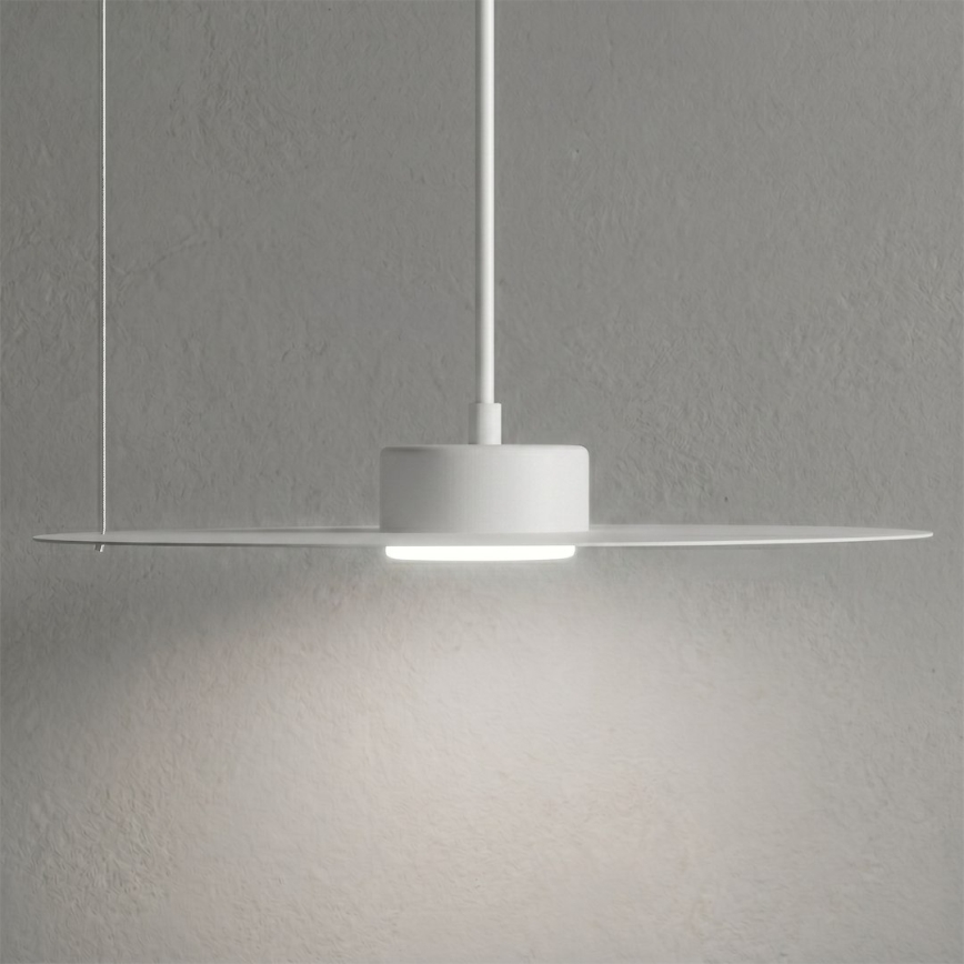 Pendelleuchte an Kabel PIATTO 1xGX53/15W/230V Ø 35 cm weiß