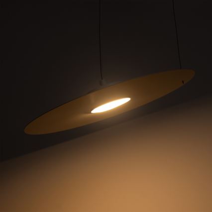 Pendelleuchte an Kabel PIATTO 1xGX53/15W/230V Ø 35 cm weiß