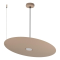 Pendelleuchte an Kabel PIATTO 1xGX53/15W/230V Ø 55 cm beige