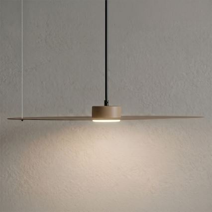 Pendelleuchte an Kabel PIATTO 1xGX53/15W/230V Ø 55 cm beige