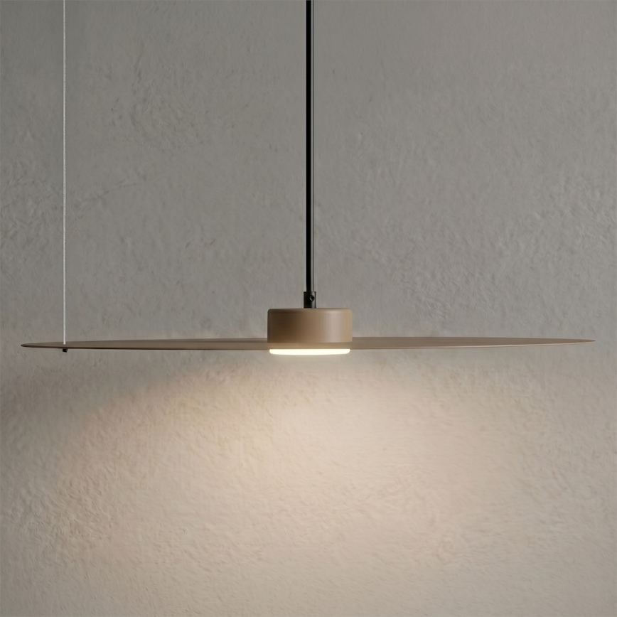 Pendelleuchte an Kabel PIATTO 1xGX53/15W/230V Ø 55 cm beige