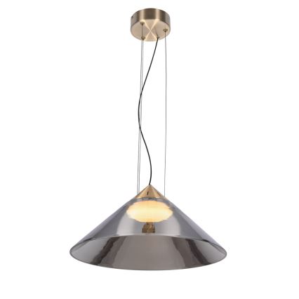 Pendelleuchte an Kabel PRESTO 1xGX53/10W/230V Ø 42 cm Gold/Rauchgrau