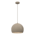Pendelleuchte an Kabel SOOL 1xE27/15W/230V Ø 27 cm beige