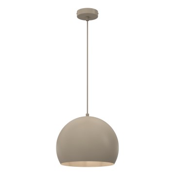 Pendelleuchte an Kabel SOOL 1xE27/15W/230V Ø 27 cm beige
