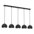 Pendelleuchte an Kabel SOOL 5xE27/15W/230V schwarz