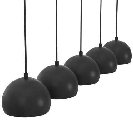 Pendelleuchte an Kabel SOOL 5xE27/15W/230V schwarz