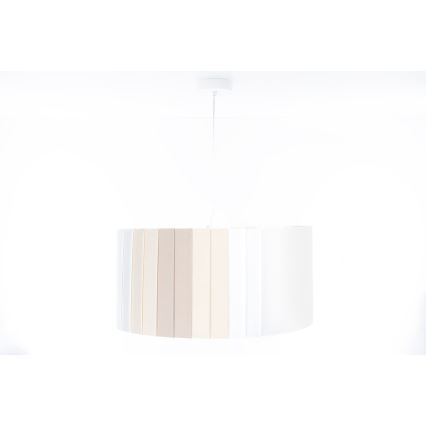 Pendelleuchte an Kabel STRIPES 1xE27/60W/230V Ø 40 cm cremefarben