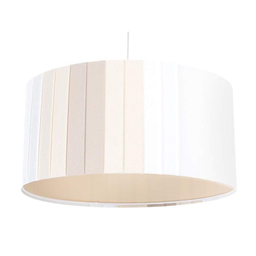 Pendelleuchte an Kabel STRIPES 1xE27/60W/230V Ø 40 cm cremefarben